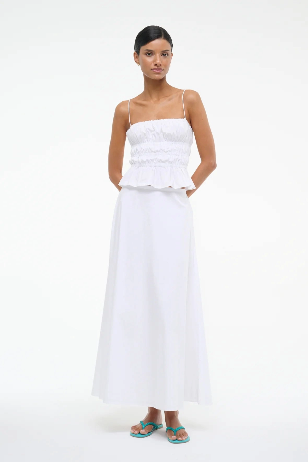 Hero Fit Simple Layering Axel Skirt in White