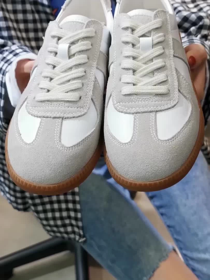 print - style Abrasion Resistant Material Babakud Women Casual Leather Sports Versatile Flat Sneakers