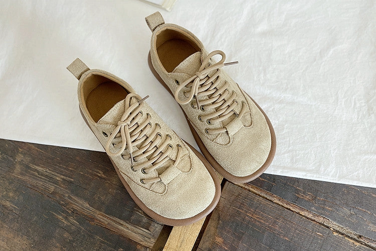 Babakud Women Retro Leisure Flat Spring Lace-Up Shoes beach - specific advantages