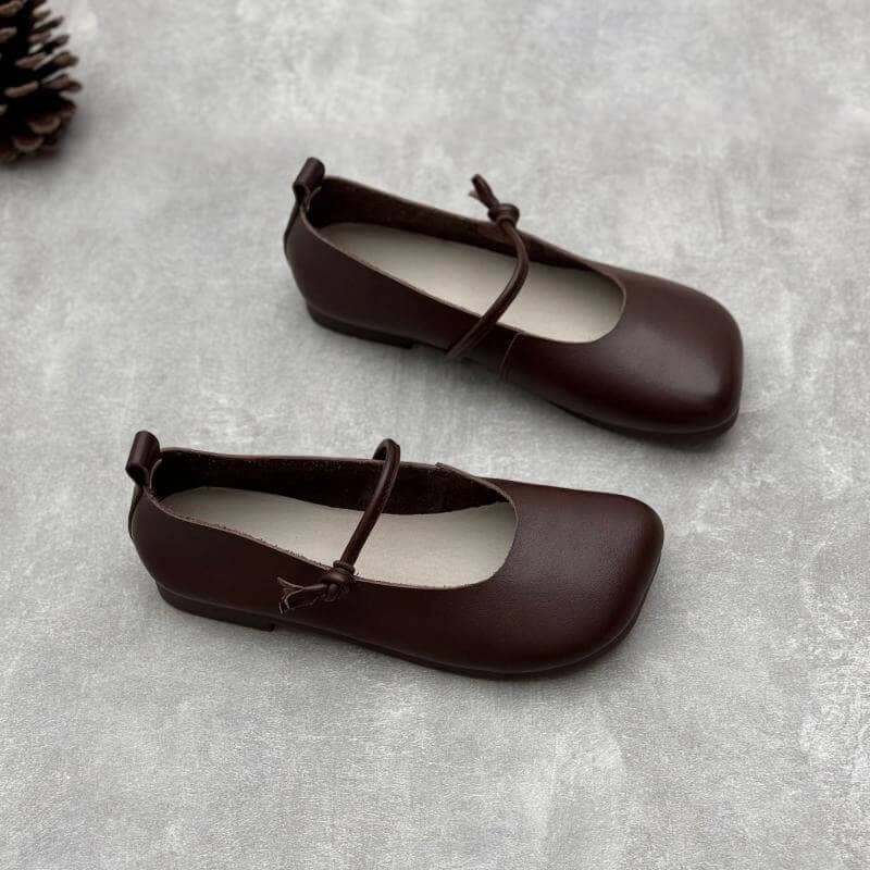 party - goer Babakud Women Spring Casual Strap Leather Flats