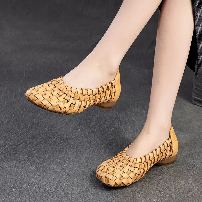 Elegant Piece Babakud Women Summer Breezy Leather Loafers