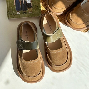 Babakud Women Summer Vintage Suede Hollow-Out Flat Sandals elegant user