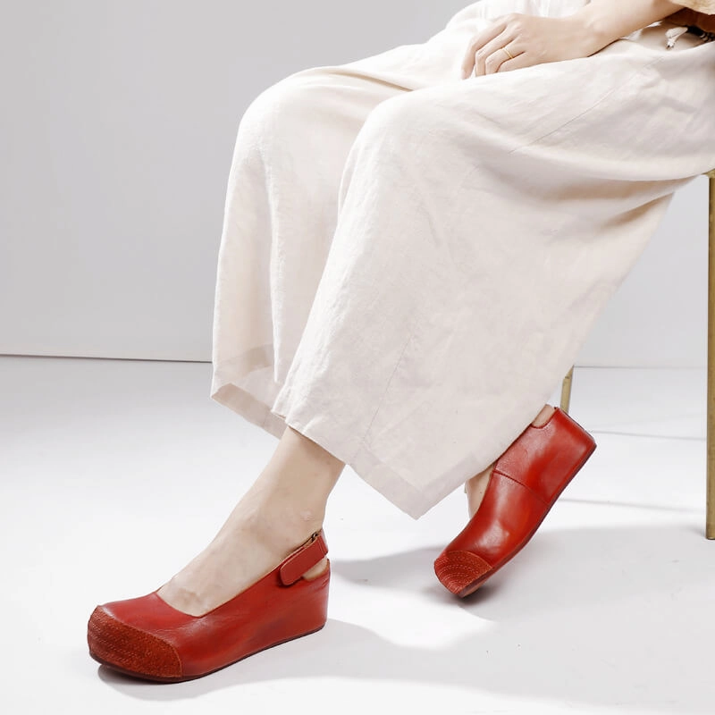 midsole - type Hyper Compression Babakud Women Vintage Comfort Round-Toe Sandals