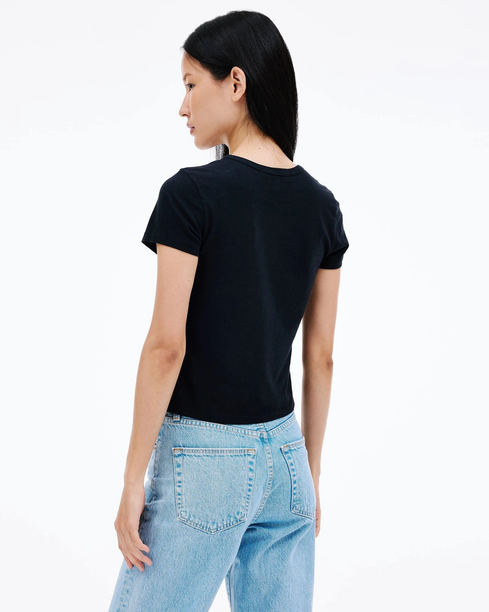 Lightweight Composite Baby Tee in Raven