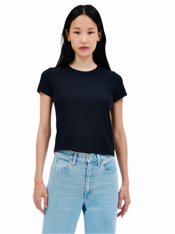 Baby Tee in Raven Modern Outfit