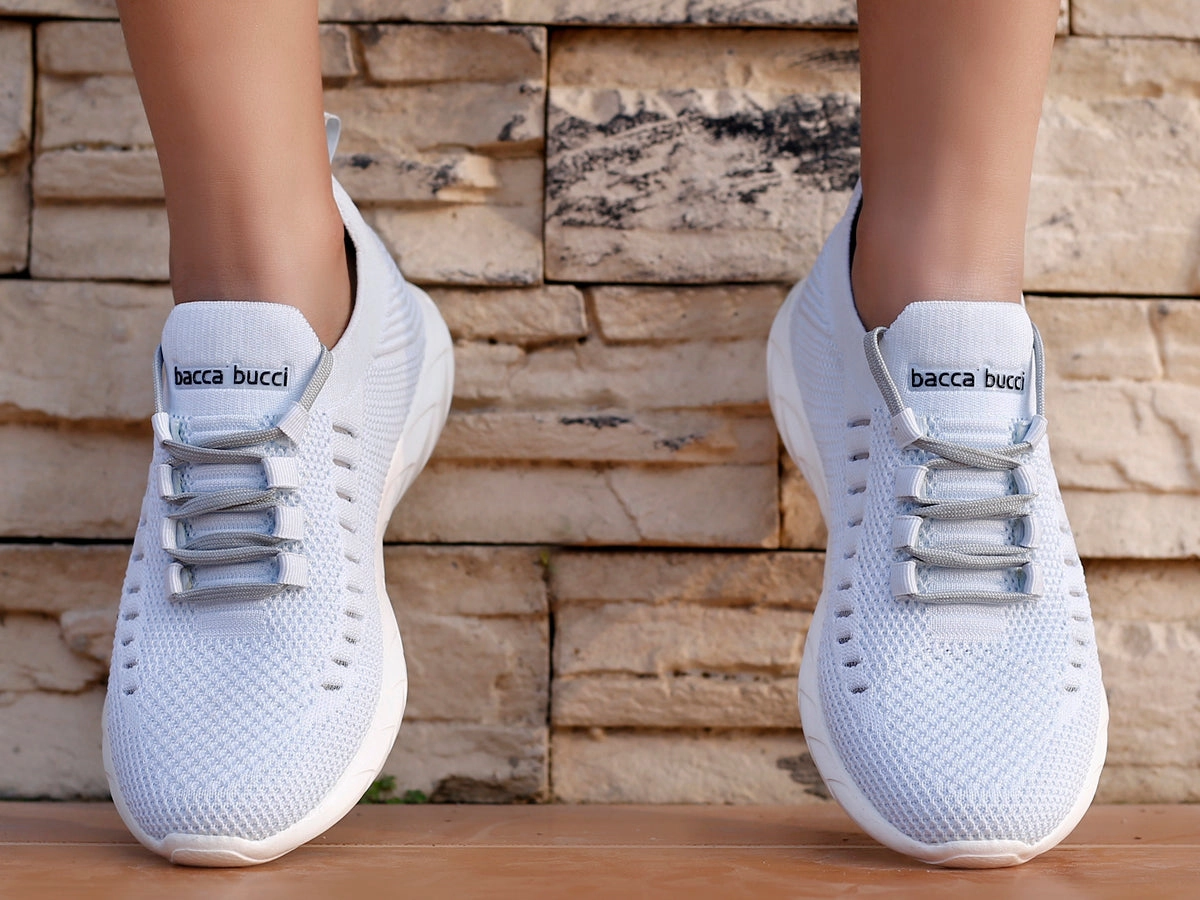 Bacca Bucci FISHJET Women Walking Shoes | Sky Blue Women Shoes for Gym, Training & Running label Responsive cushioning