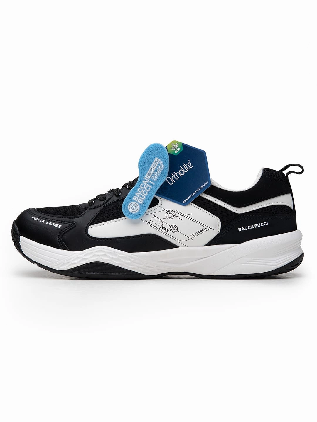 Bacca Bucci Pickle Series Court Sneakers | OrthoLite Eco Insoles basketball shoes