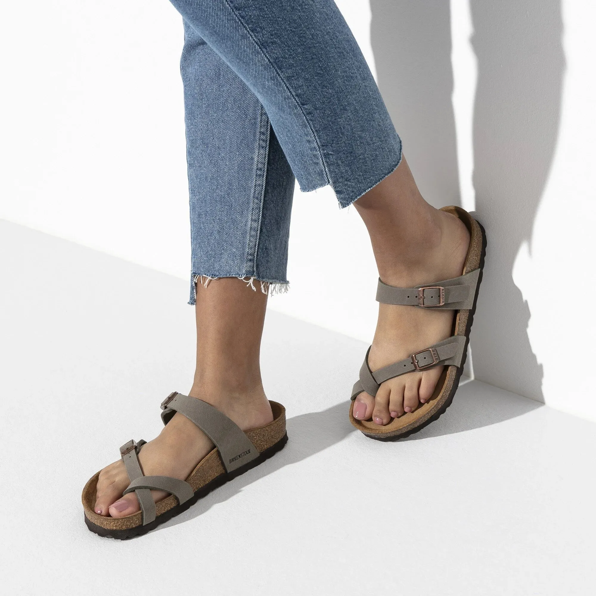 BIRKENSTOCK MAYARI - STONE BIRKI-BUCK Easy Cushioning