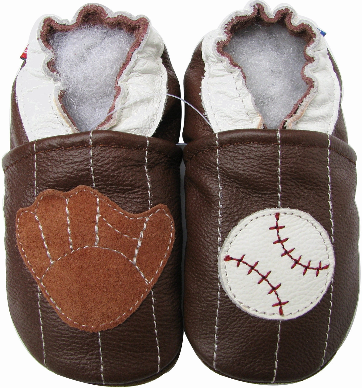 breathable insole Traction Grip Baseball Dark Brown up to 8 Years Old