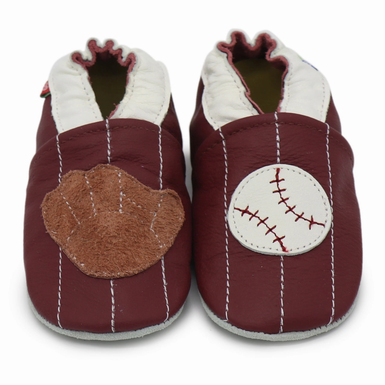 Microfiber Interior Baseball Dark Red up to 6 Years Old