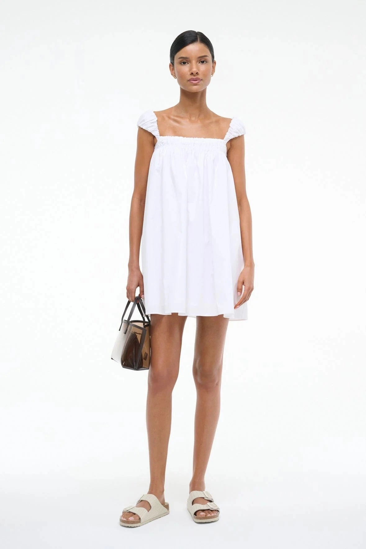 Beau Dress in White Soft Inner Lining Street Fest