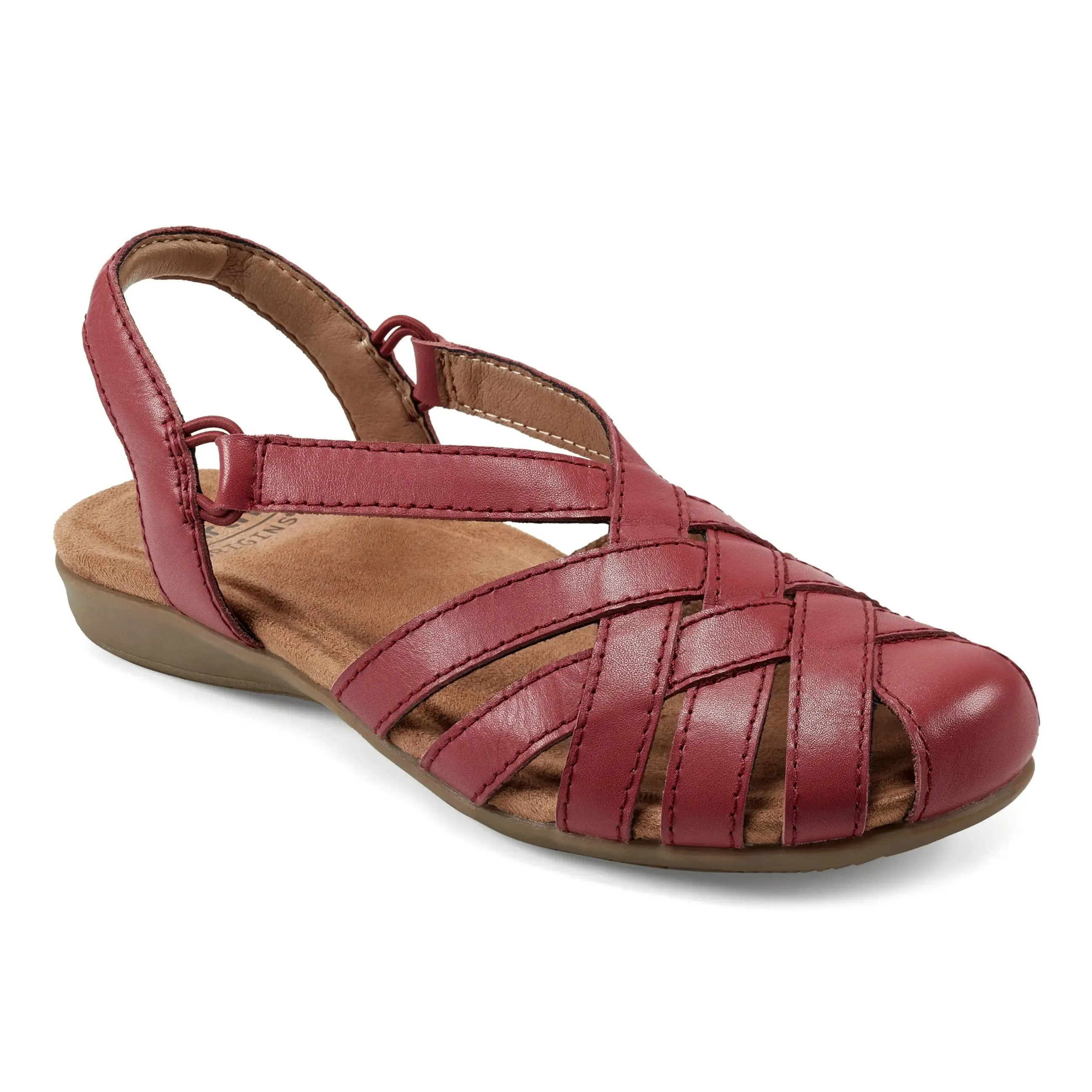 Cone Heel Berri Woven Casual Round Toe Slip-on Sandals