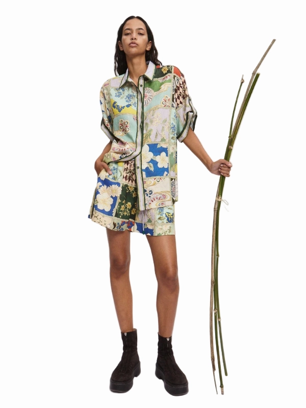 ComfortWaistband StainRepellentSurface Bianca Short in Multi