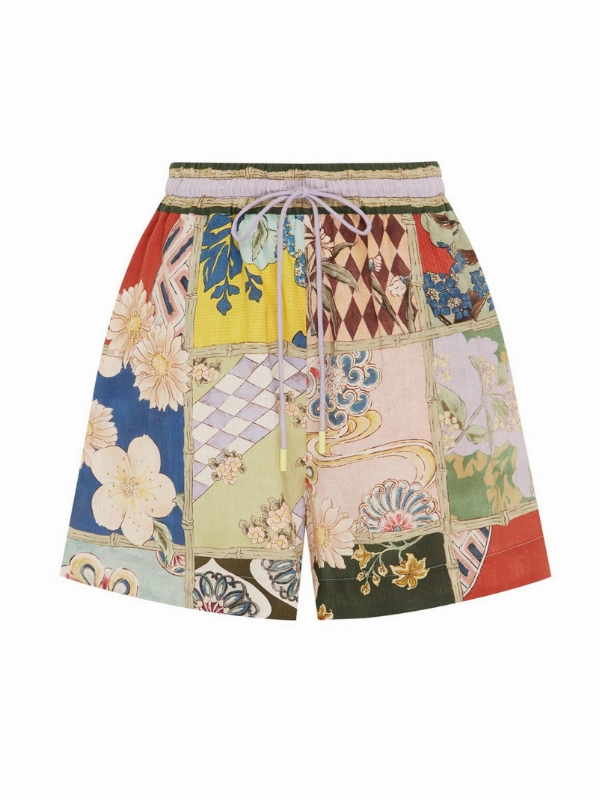 Bianca Short in Multi DoubleStitched Seams