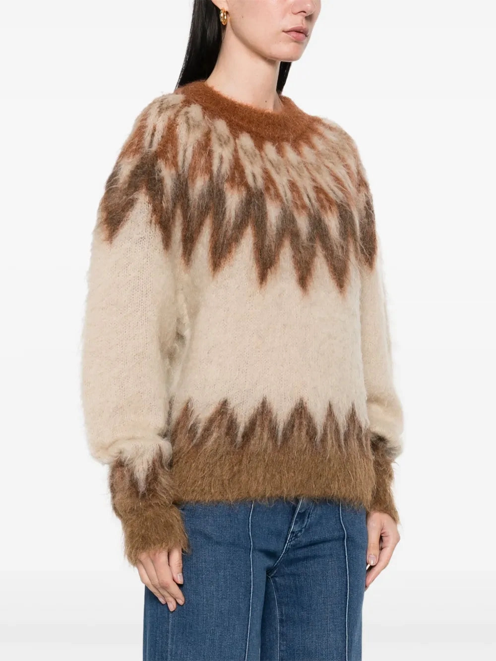 Modern Design Natania Sweater in Rust