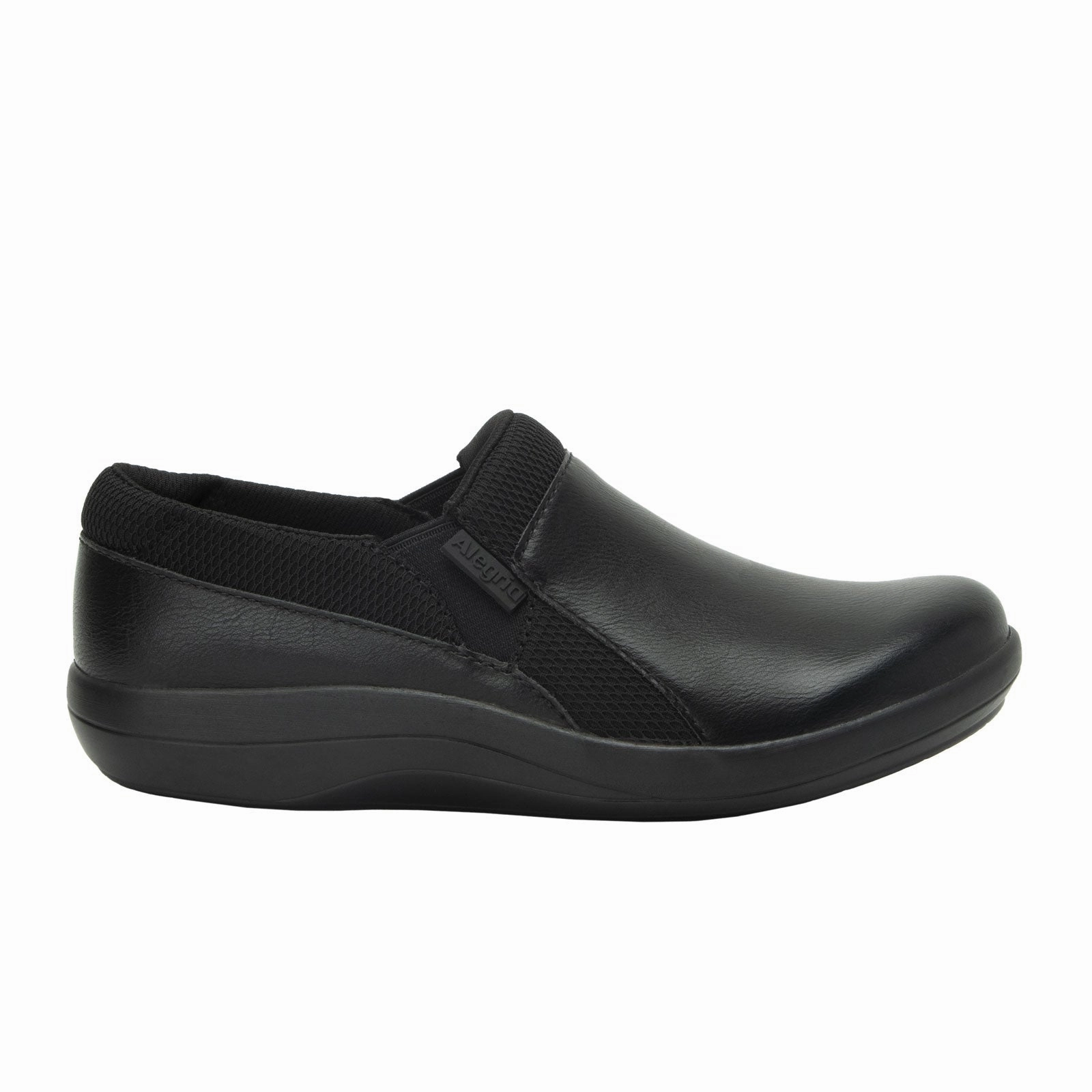 Alegria Duette Slip On (Women) - Jet Black Retro Detail