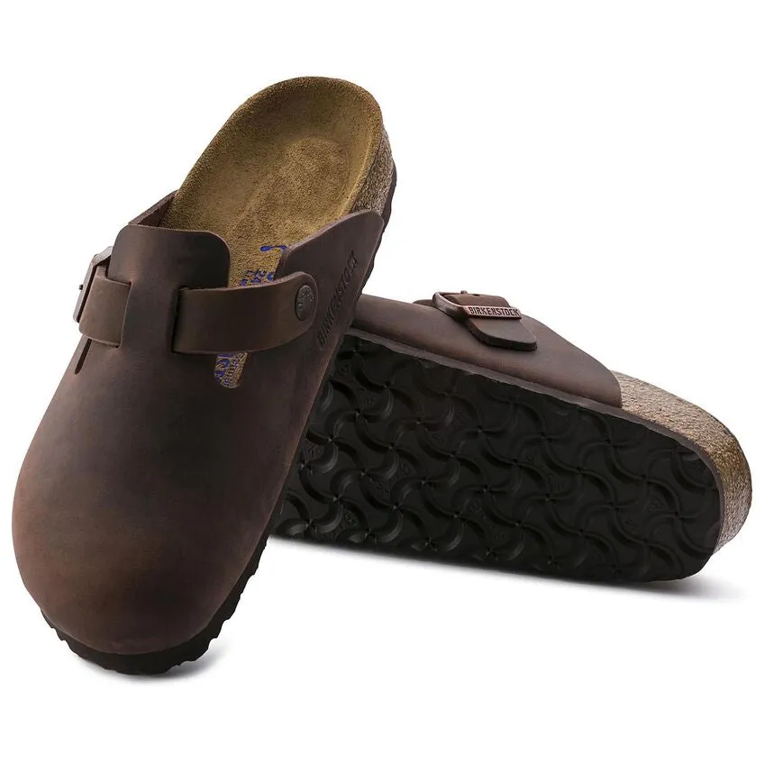 Working BIRK BOSTON SOFT FOOTBED  -  HABANA OILED