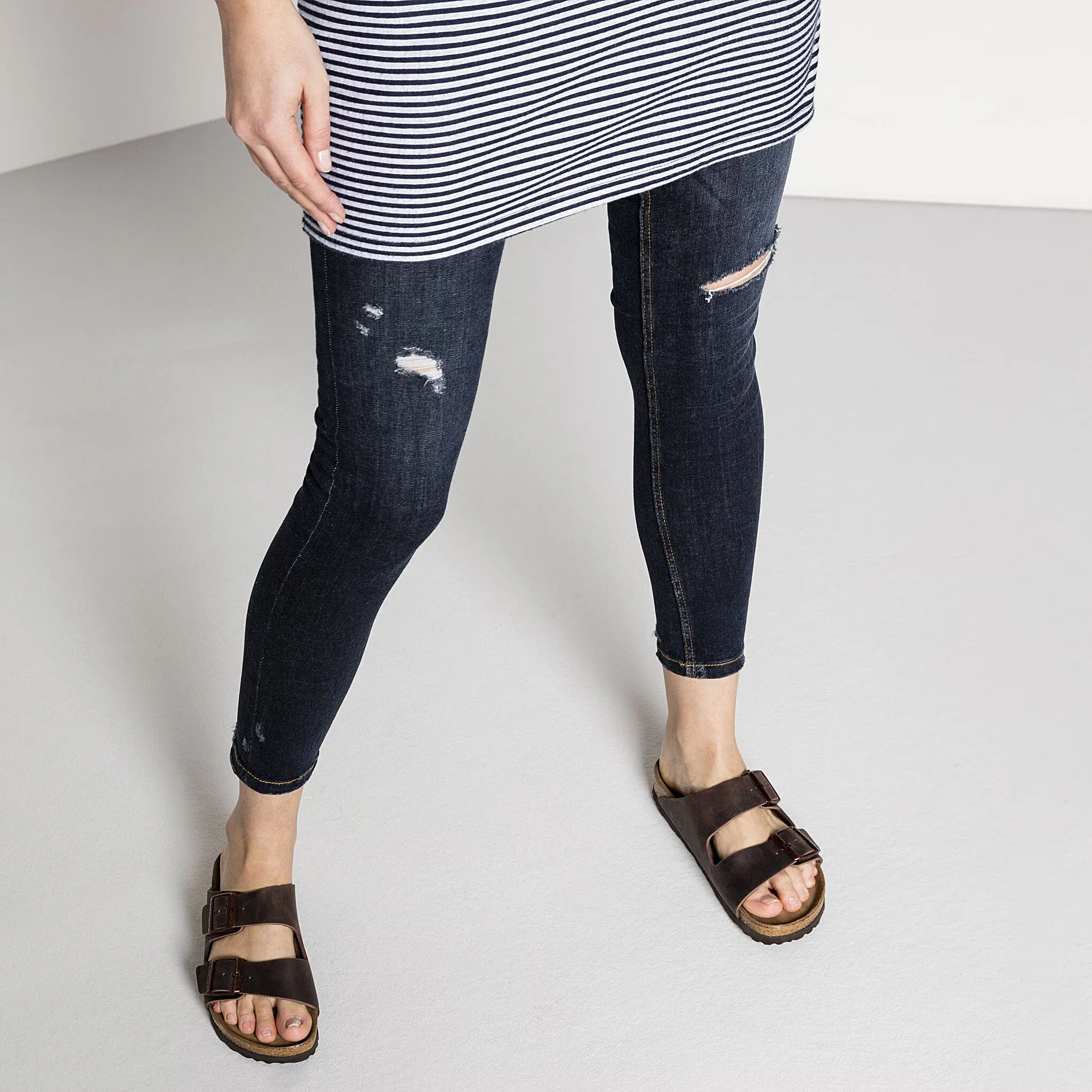 BIRKENSTOCK ARIZONA SOFT FOOTED -  HABANA beach shoes easy - clean - level