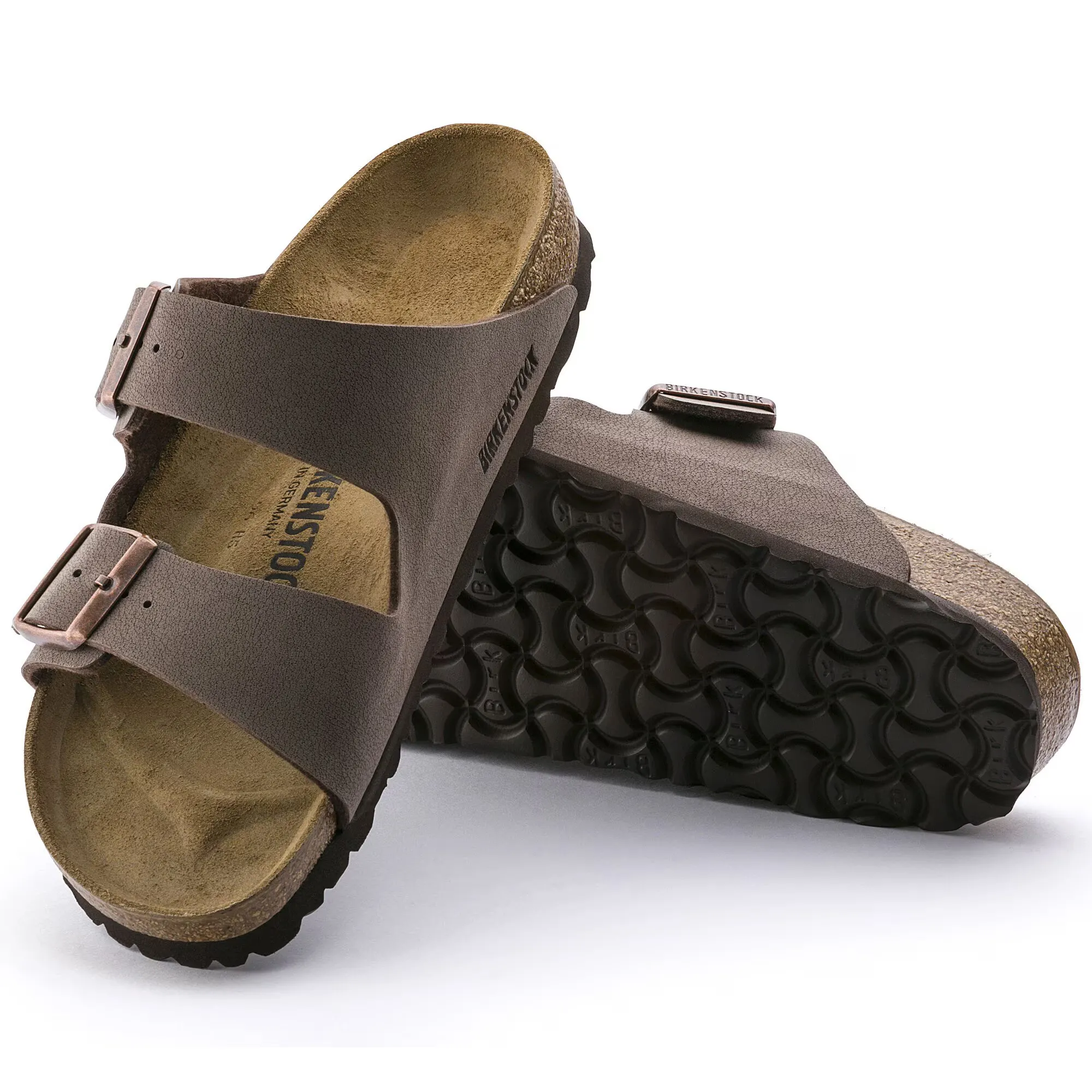 Ventilation System BIRKENSTOCK WOMENS BIRKI BUC ARIZONA - MOCHA