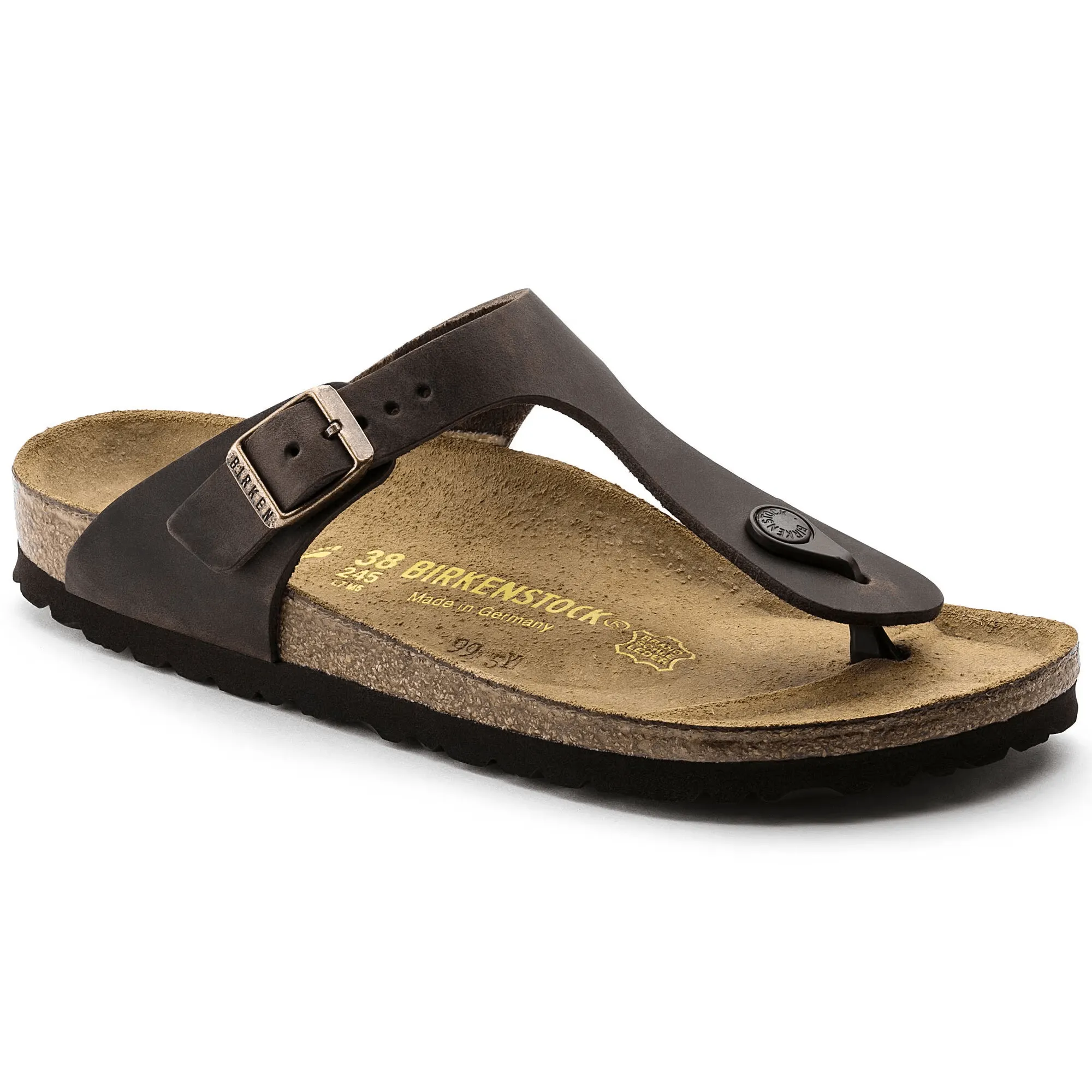 BIRKENSTOCK WOMENS GIZEH - HABANA OILED Quick Drying Lining vacation