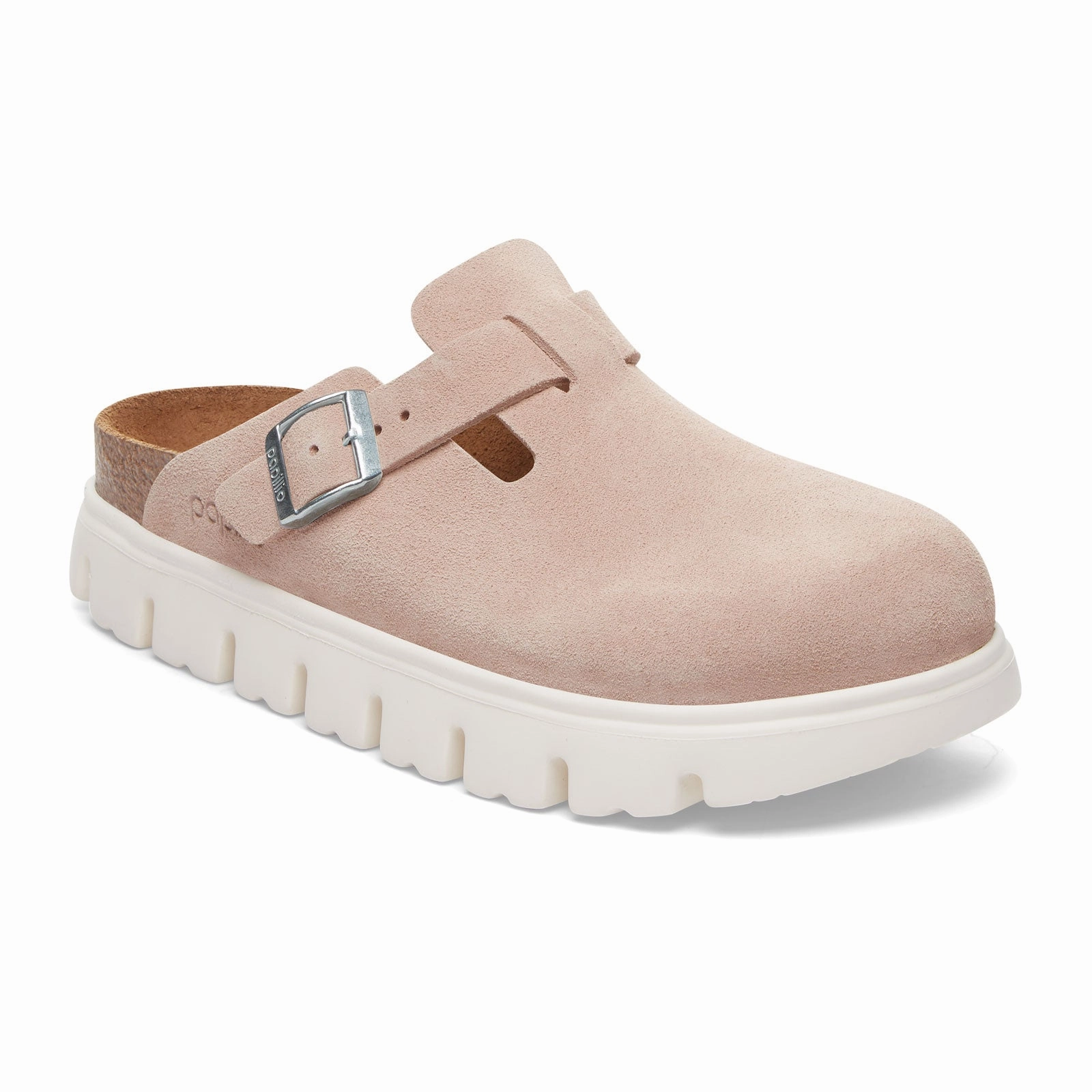 Birkenstock Boston Chunky Narrow Clog (Women) - Light Rose Suede Elegant Mood Trendy Design