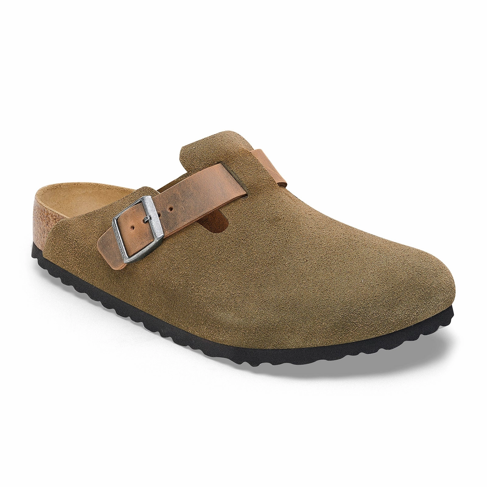 Birkenstock Boston Clog (Men) - Thyme Oiled Leather/Suede Delicate Mood