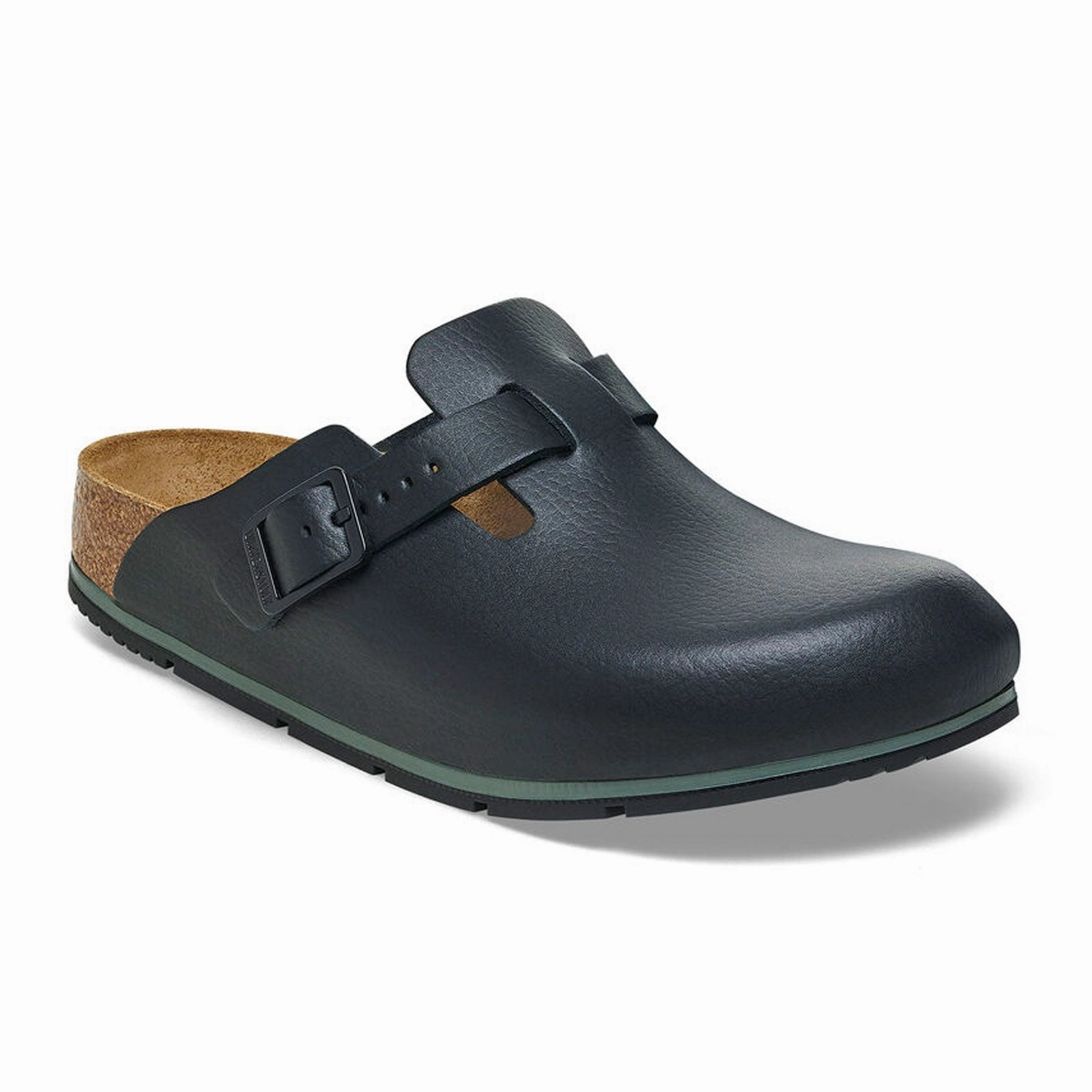 Birkenstock Boston Pro Narrow Clog (Women) - Black Leather Bright Appeal