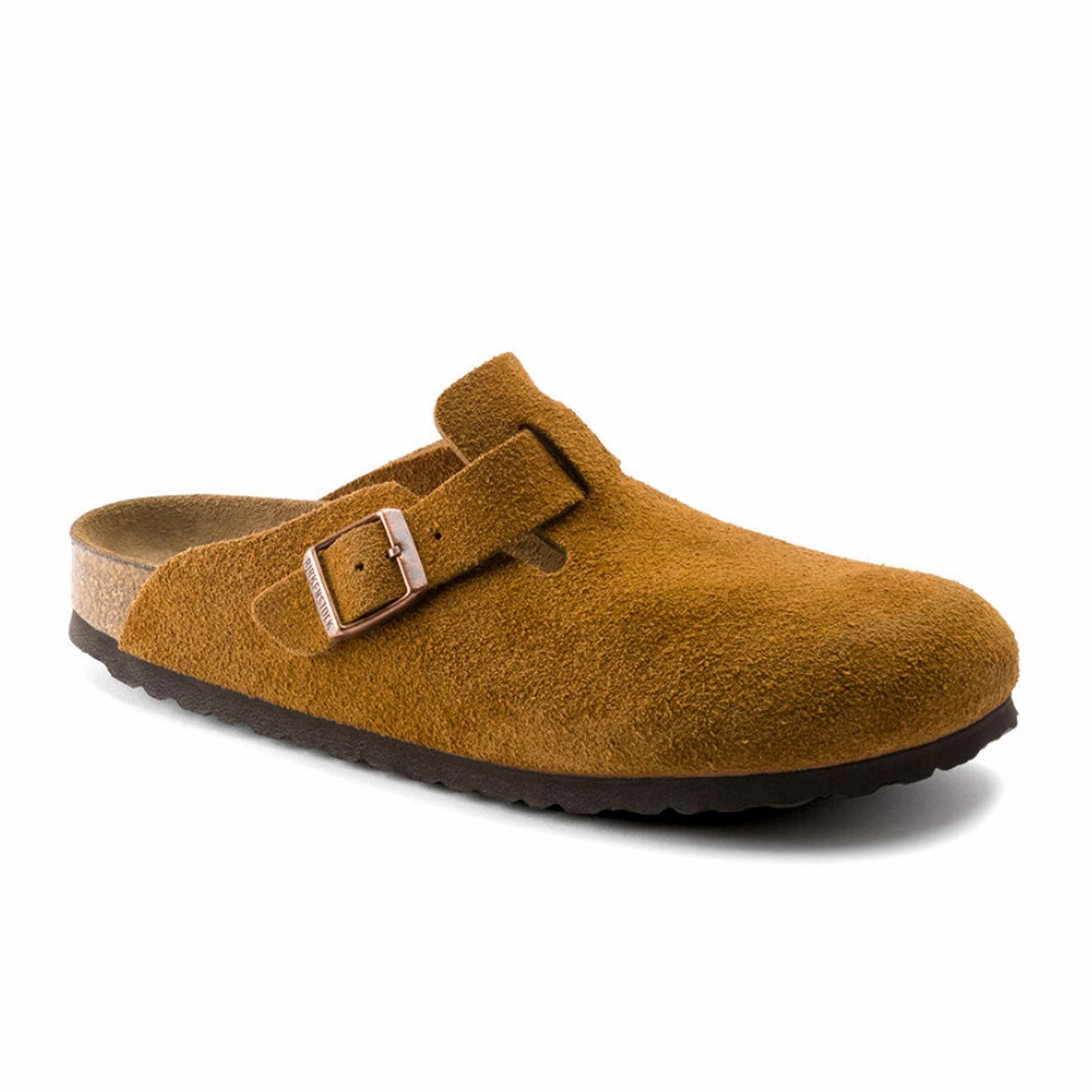 Birkenstock Boston Soft Footbed Clog (Men) - Mink Suede Light Mood Comfortable Waist Design Fit
