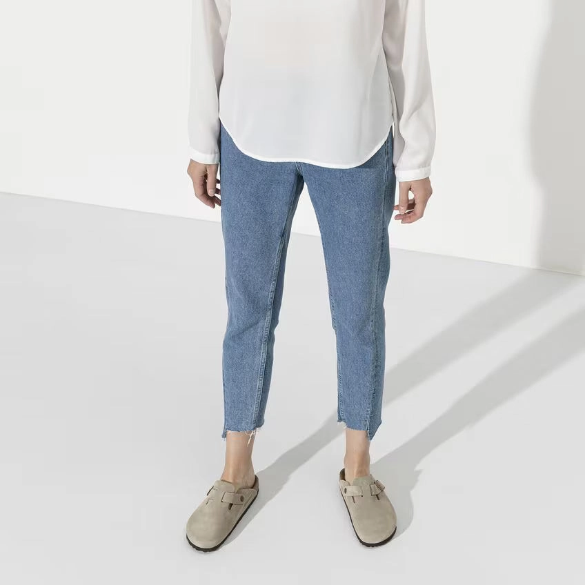 BIRKENSTOCK BOSTON SOFT FOOTBED TAUPE Easygoing Style