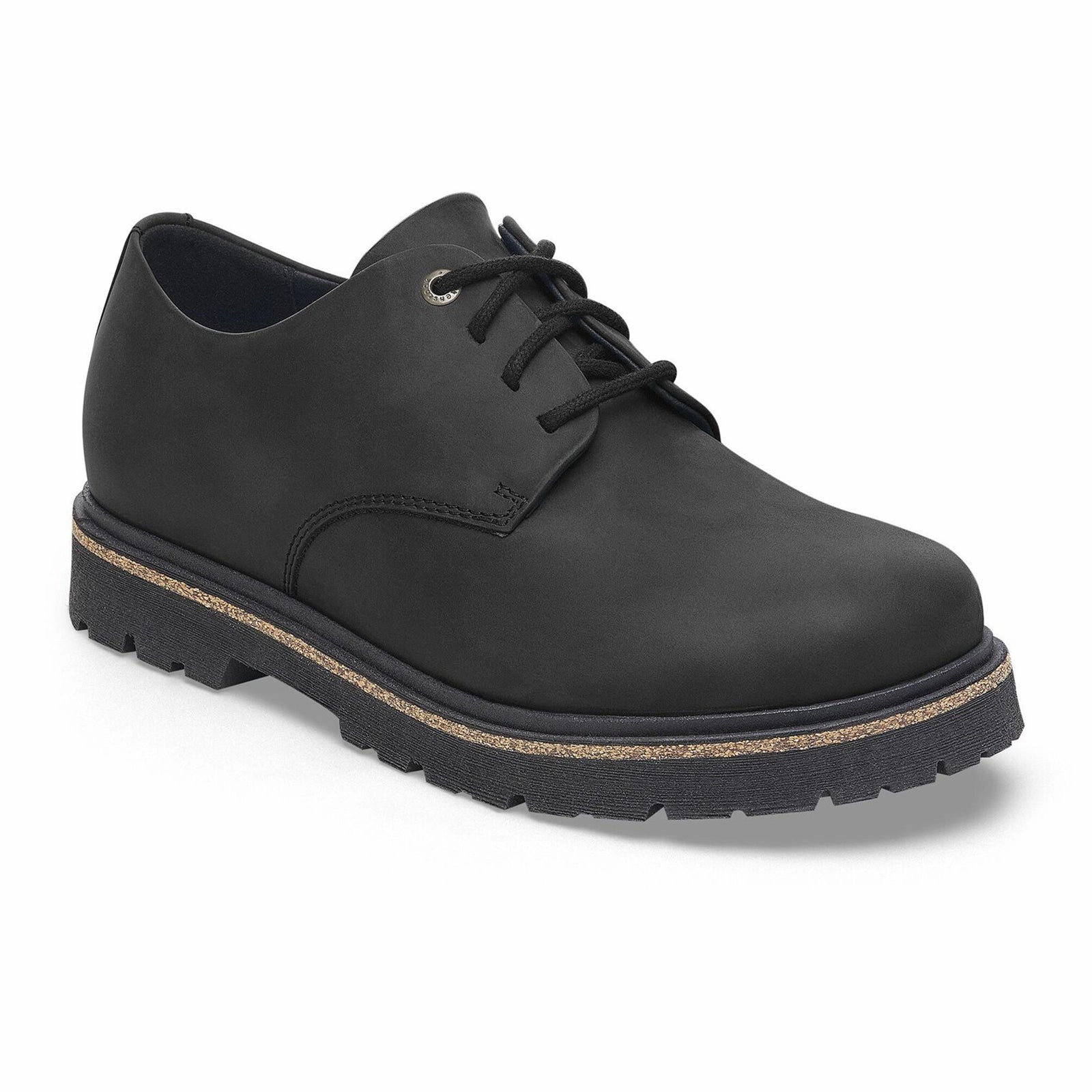 Birkenstock Highwood Low Oxford (Men) - Black Oiled Leather Winter Classic