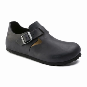 Perfect For Any Occasion All-Day Fit Birkenstock London Clog (Unisex) - Black Oiled Leather