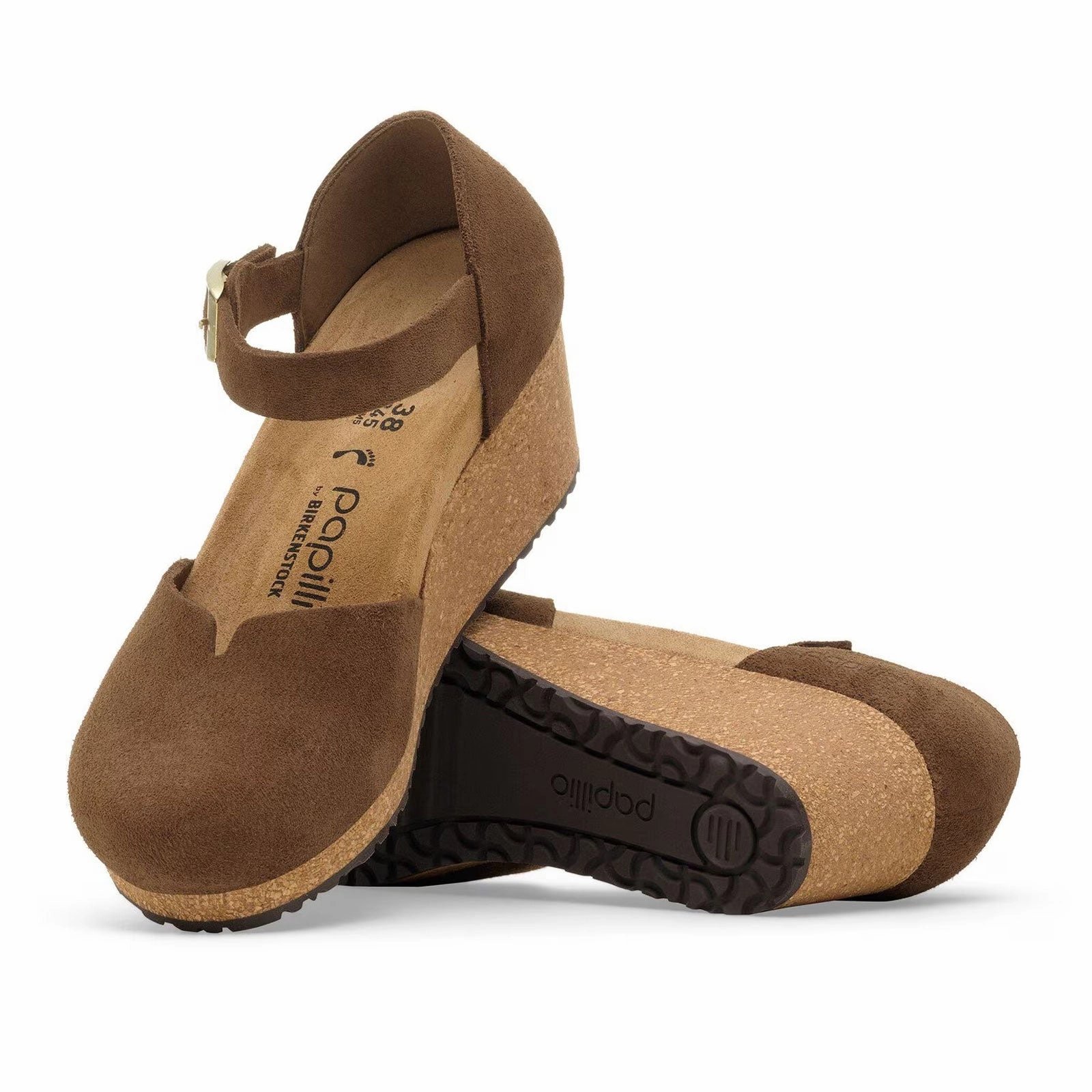 Everyday-Use Birkenstock Mary Wedge Sandal (Women) - Dark Tea Suede