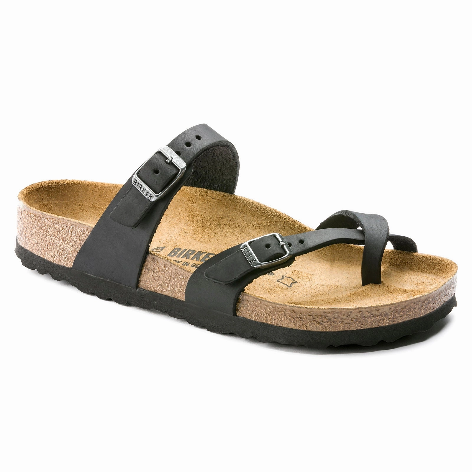 Birkenstock Mayari Oiled Leather Resilient Outsole Embroidered