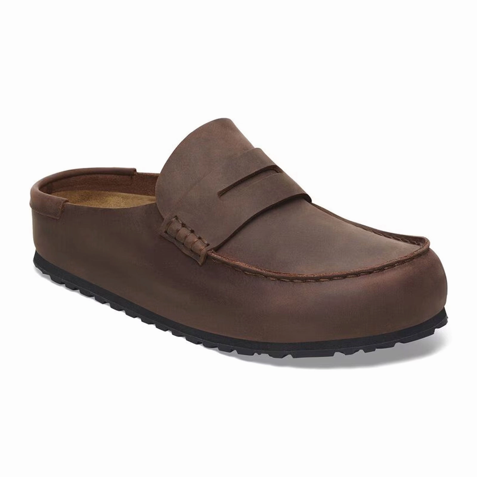 Birkenstock Naples Wrapped Clog (Men) - Habana Oiled Leather Bell-Sleeve