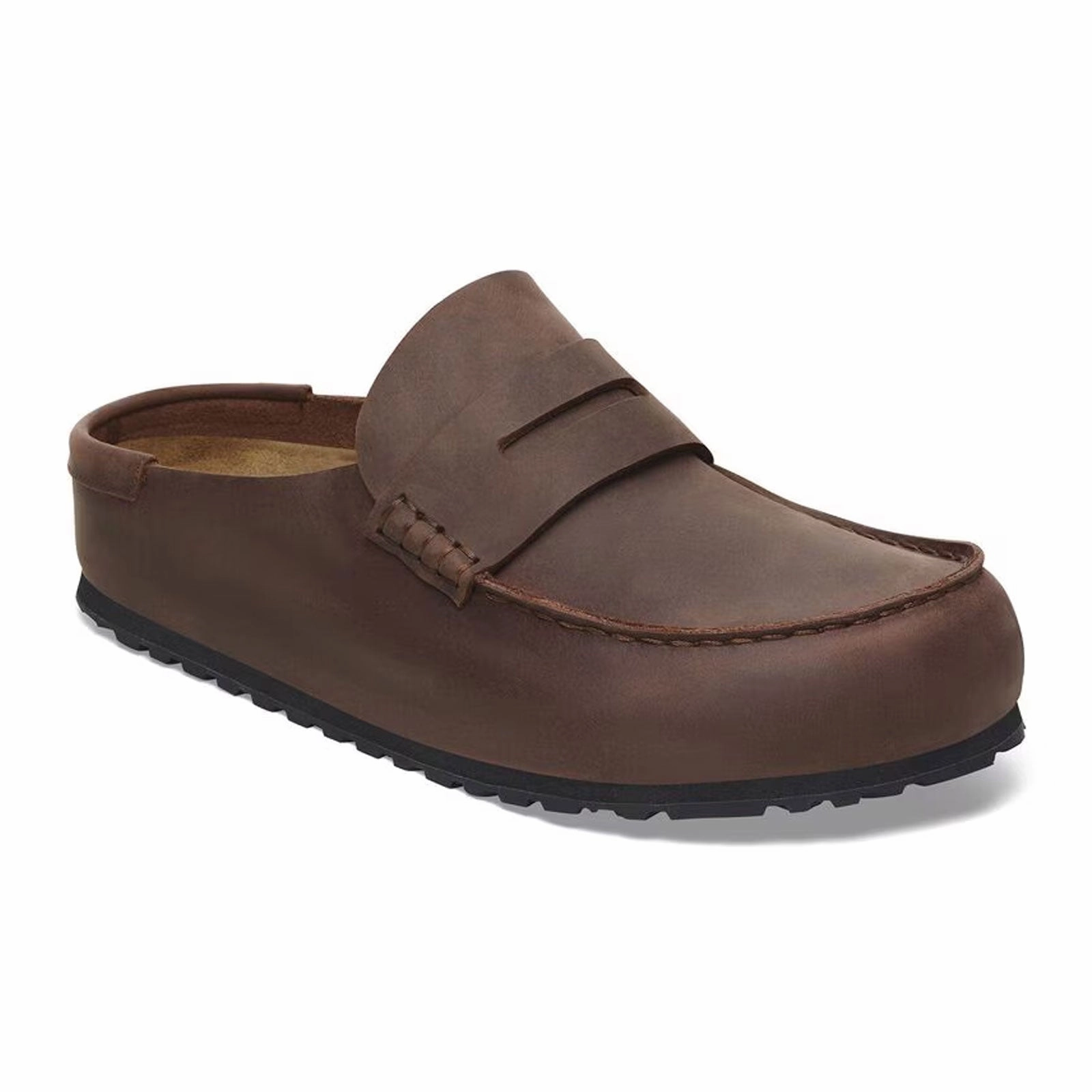 Smart Fit Bold Simplicity Birkenstock Naples Wrapped Clog (Men) - Habana Oiled Leather