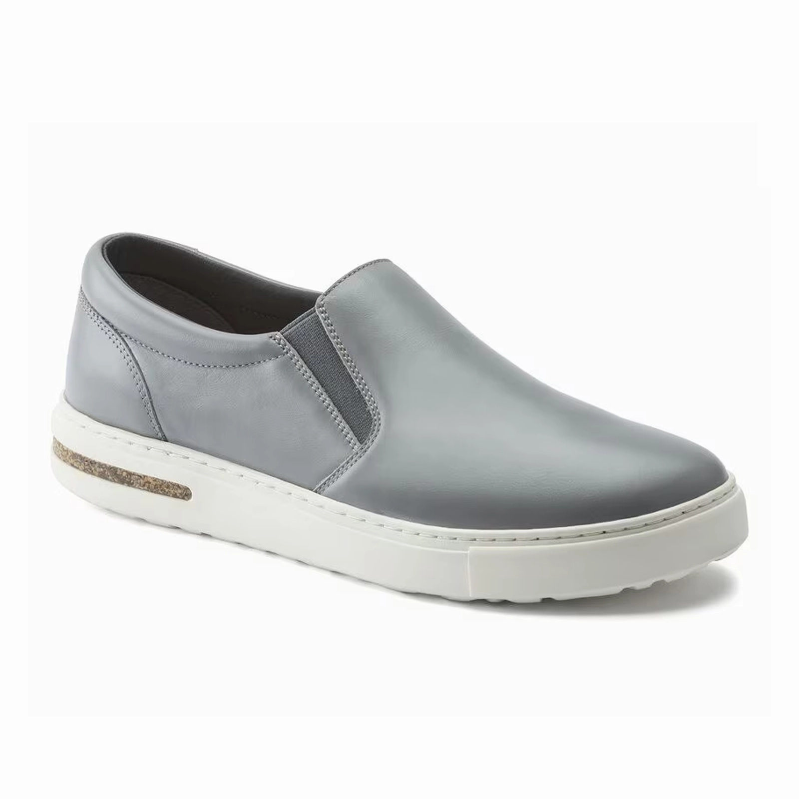 Fall Ready Fashion Essential Birkenstock Oswego Narrow Slip On Sneaker (Women) - Gray Leather