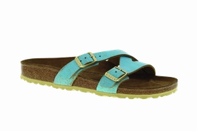 Wide Fit Baseplate Birkenstock Yao Washed Metallic