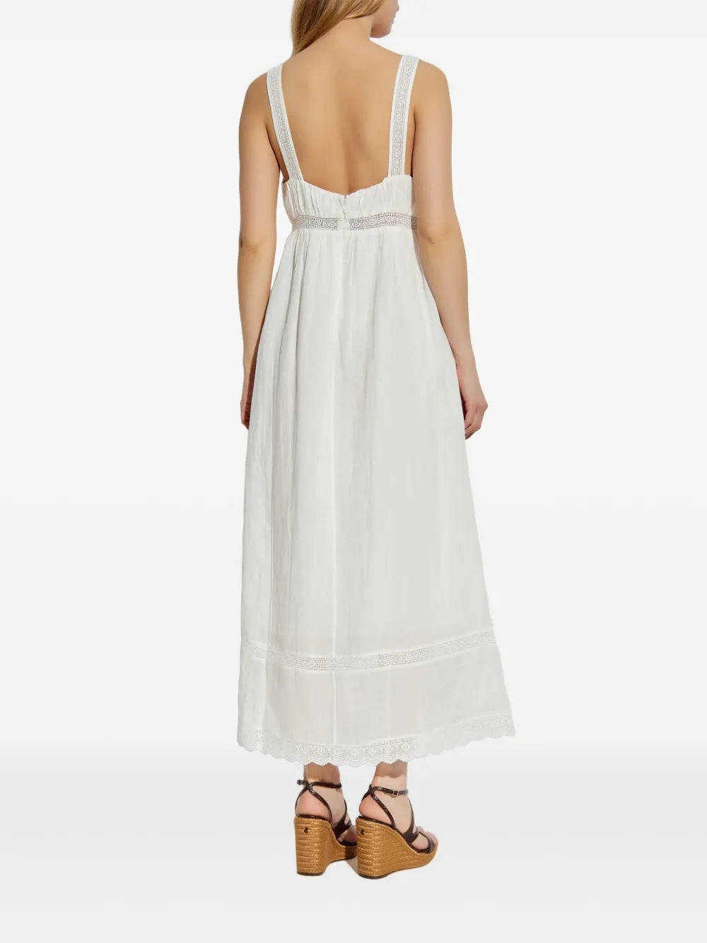Grace Shift Dress in Vintage White NoSlip Hem