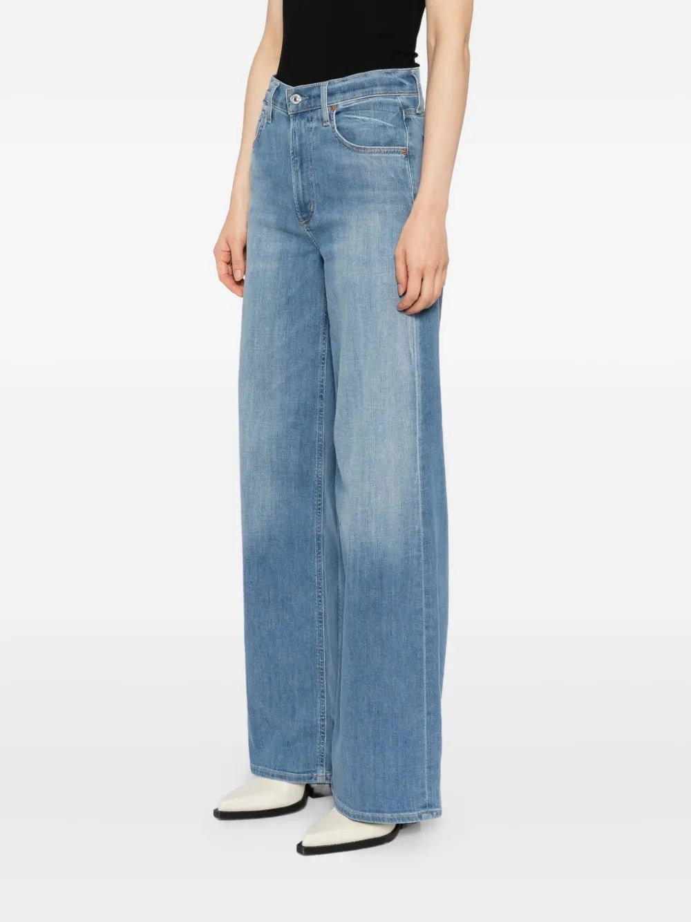 Lyra Long Wide Leg in Bhodi LowMaintenanceFabric Spanish Glow