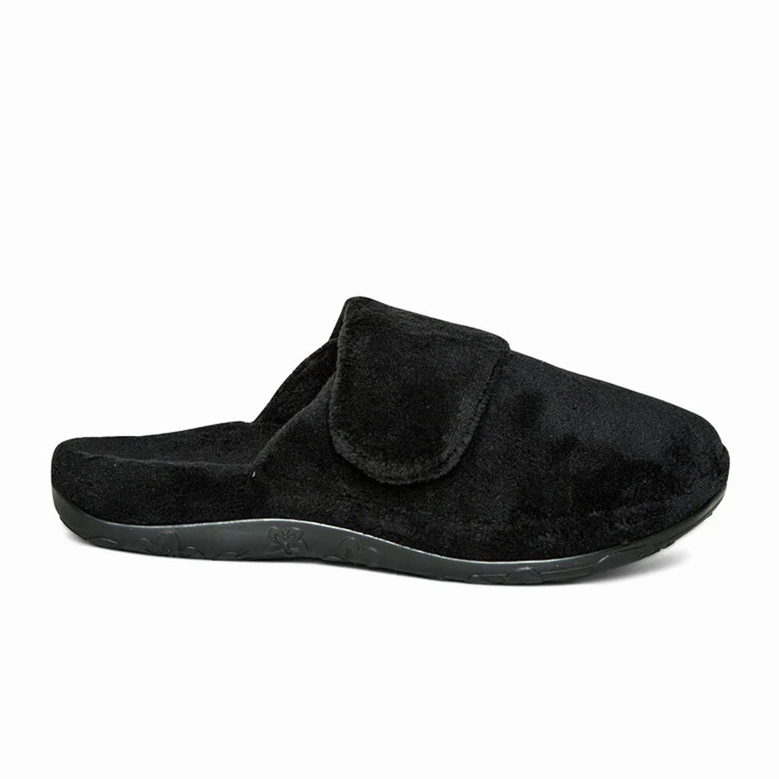Aetrex Mandy Slipper (Women) - Black Bold Statement Quiet Mood
