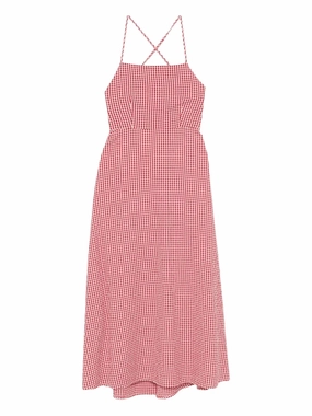Lori Dress in Red Gingham Campus Vibe