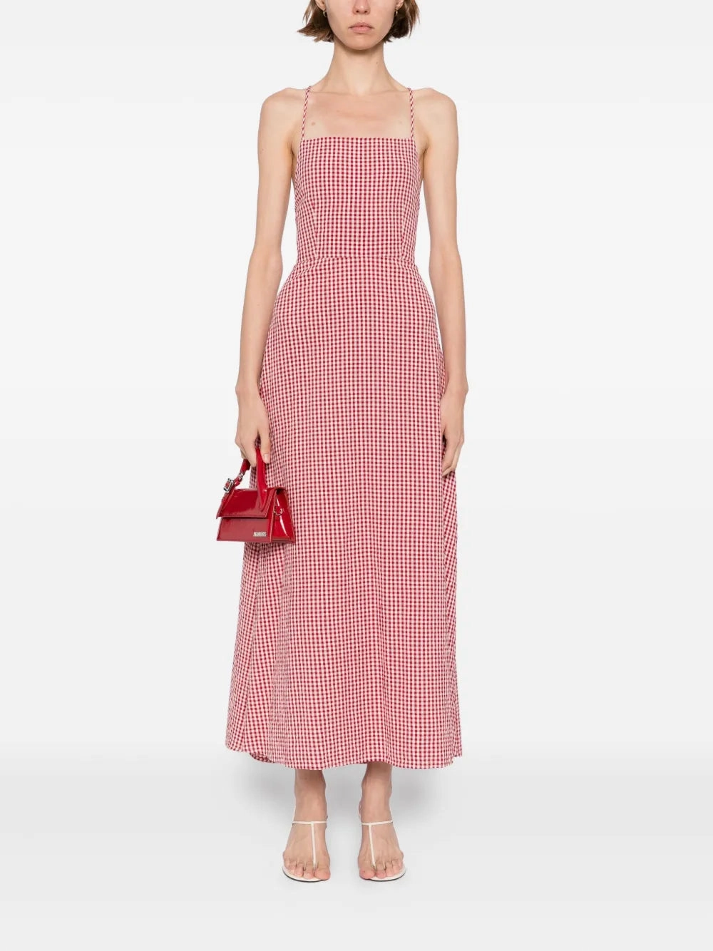 LightweightWeave Lori Dress in Red Gingham