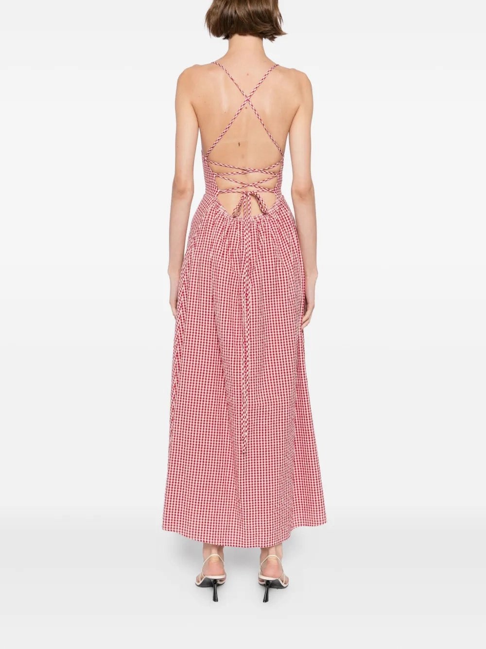 Cool Design Garden Ease Lori Dress in Red Gingham