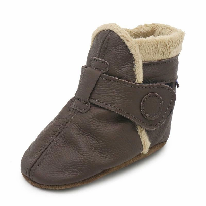 Booties Dark Brown up to 4 Years Old Ultra-soft feel