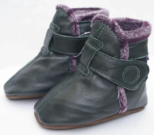 Booties Dark Green up to 4 Years Old trendy user Gel Infused Lining