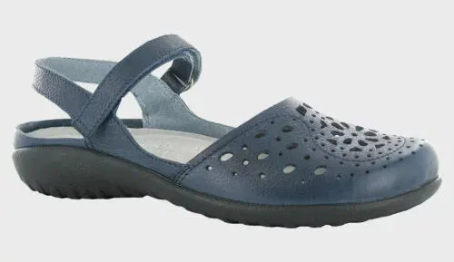 NAOT ARATAKI SLINGBACK SHOE - SOFT INK LEATHER Wide Base Support