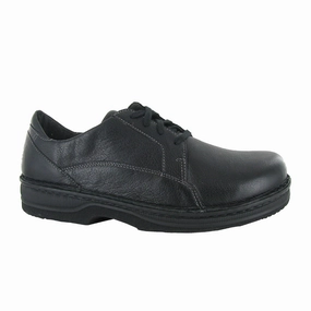Street Mode Naot Olaf Lace Up (Men) - Soft Black Leather