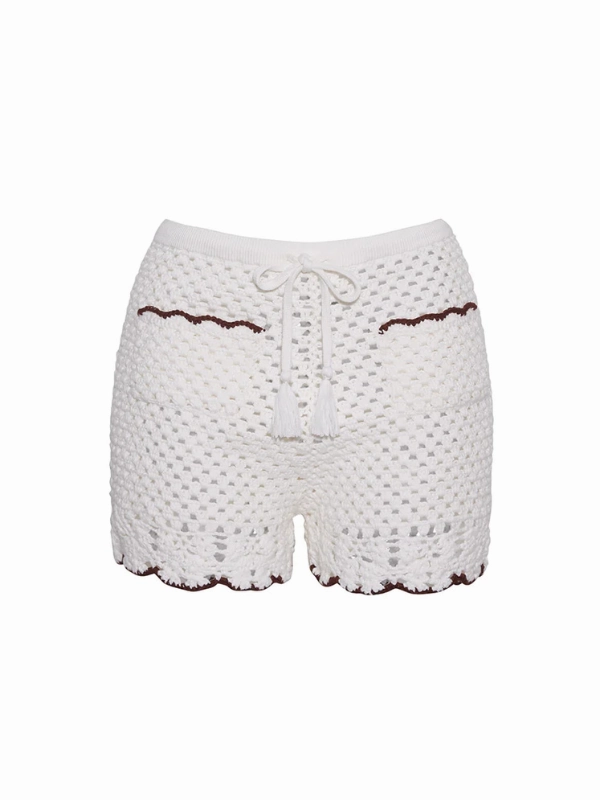 Brix Shorts in Ivory/Coffee AllDayComfort