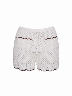 Brix Shorts in Ivory/Coffee AllDayComfort