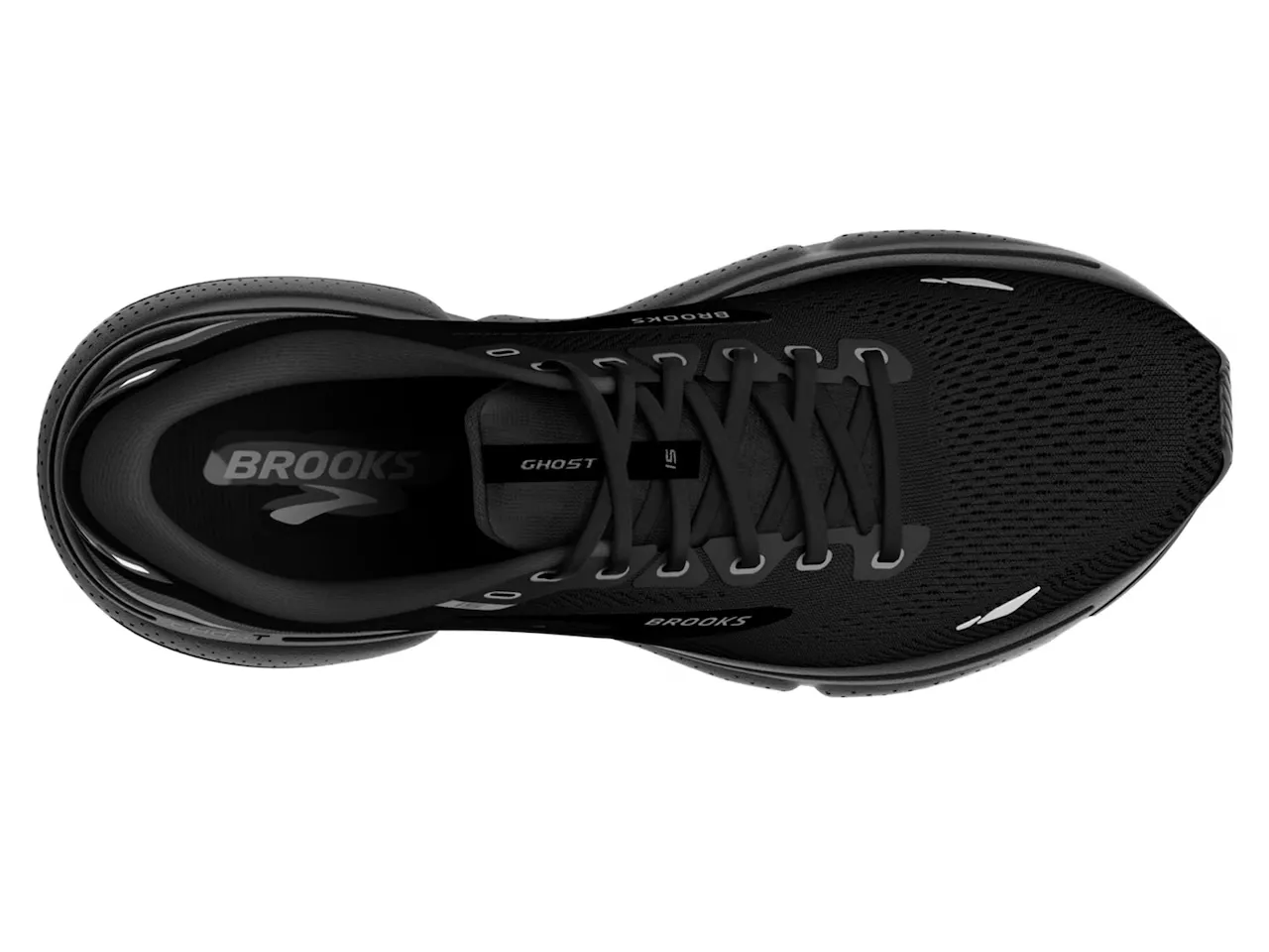 accessory Sock Like Fit BROOKS MENS GHOST 15 - BLACK / BLACK